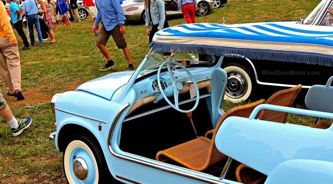 Baby Blue Fiat Jolly at Radnor Hunt