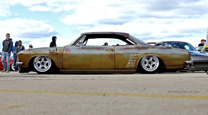 Slammed Chevy Corvair at First Class Fitment