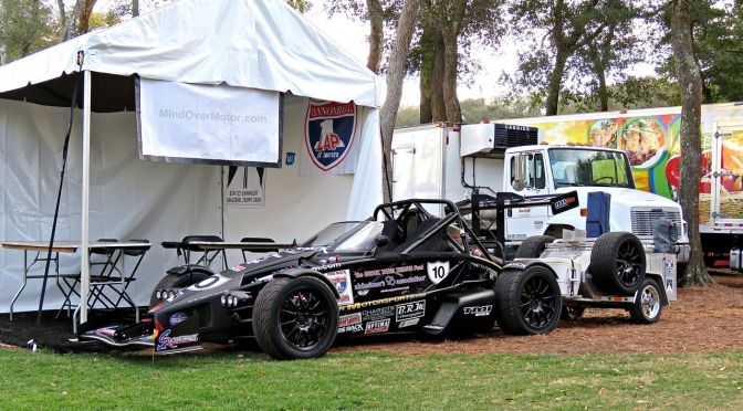 Ariel Atom with a cart at Amelia Island