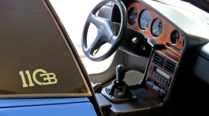 Seeing my first Bugatti EB-110 at Greenwich