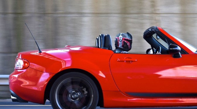 Boba Fett takes Slave 0.5 out for a spin. Happy Halloween!