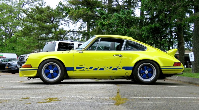Highlighter Yellow Porsche Carrera RS Spotted in Greenwich, CT