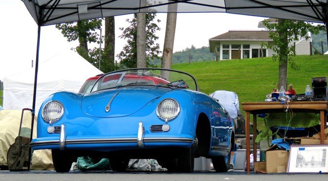 Porsche 356 A 1600 ‘Super’ Speedster in the paddock at Lime Rock